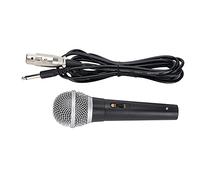 CHICIRIS Microfono a Mano a Condensatore XLR per Karaoke Maiku ABS + Metallo PVC Doppio Strato Dinamico Canto Registrazione Discorso Matrimonio