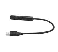 CHICIRIS Microfono USB -Live Conferenza della Trasmissione Regolabile Giochi Desktop Büro Mike Business Games per KTV, Skype, Video Red Conference (M-588)