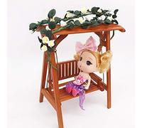 CHICIRIS Mini Bambola Decorazione del Giardino Stringa Rosa, Design Squisito 1/12 Scala Ideale Opzioni a Colori Multipli Decorazione Versatile con Materiale a Filo in Resina per Muro dell'albero