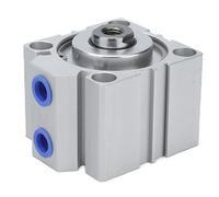 CHICIRIS Mini Cilindro Pneumatico Compatto in Alluminio SDA50 X 20 per L'industria, Cilindro Pneumatico Leggero per Manipolatori e Dispositivi di Bloccaggio, 1 Pezzo