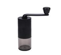 CHICIRIS Mini macinacaffè Manuale con Camera in Grani Incorporata, Ideale per Viaggi e Ufficio (BLACK)