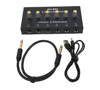 CHICIRIS Mini Miscelatore Stereo con 6 Mono 3 Stereo, Mixer a Basso Rumore per Piccoli Club, Batteria a Ioni di Litio