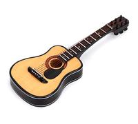 CHICIRIS MINI MODELLO CHITARTA GIOITÀ STRUMENTI MUSICALE UNICO PER AMICI E FAMIGLIA BLACO BLACO 15 CM