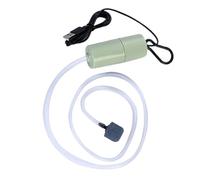 CHICIRIS Mini Pompa di Ossigeno USB per Un'ossigenazione Efficiente Aeratore Portatile per Acquario Materiale ABS Ideale per Uso Domestico Ed Esterno (GREEN)