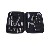 CHICIRIS Mini Set di Attrezzi, Kit di Attrezzi per Riparazioni Domestiche con 10 Punte per Cacciavite 4 Cacciaviti Metro a Nastro Chiavi Esagonali Pinze, per Progetti Fai da Te di