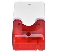 CHICIRIS Mini Sirena Stroboscopica, Materiale ABS Allarme Stroboscopico Tromba Lampeggiante con Accessori di Montaggio, per di Sicurezza Domestica Negozio Appartamento DC12V