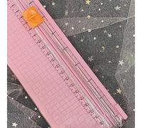 CHICIRIS Mini Tagliacarte Pieghevole per Album di Ritagli per Progetti di Bricolage e Scrapbooking, 5 Colori, Taglio in Acciaio Al Carbonio 10,6 X 3,3 X 1,0 Pollici (Rosea)