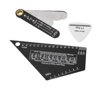 CHICIRIS Misuratore Dell'azione delle Corde, Righello Dell'azione delle Corde della Chitarra, Scala Dell'altezza del Pickup, Misurazioni Accurate, per Chitarre Elettriche, Acustiche e