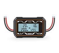 CHICIRIS Misuratore di DC Analizzatore di ABS da 0 A 60 V 100 A 150 A 200 A Display Digitale Misuratore di Corrente Tensione per Progetti DC Fai da Te Test Batteria e Controllo Cablaggio (100A)