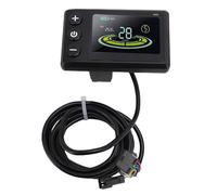 CHICIRIS Misuratore di Display LCD in Bici Elettrica, Schermo a Colori Scooter ABS e Pannello di Controllo del Manubrio con Filo SM per Manubrio 22,2 Mm/0,9 Pollici