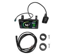 CHICIRIS Misuratore di Display LCD per Bici Elettrica, Pannello di Controllo del Display Colorato con Cavo Impermeabile e Connettore SM Staccabile per Bici Elettriche