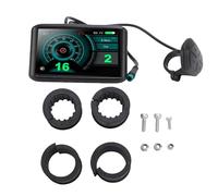 CHICIRIS Misuratore di Display per Bici Elettrico, Pannello LCD a Schermo a Colori con Cavo a Prova di Acqua a 5 per Scooter per Biciclette da 22 Mm per Manubrio