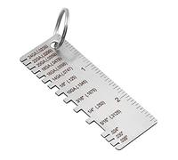 CHICIRIS Misuratore di Spessore in Acciaio Inossidabile per Saldatura, Strumento Durevole per Misurare le Dimensioni dei Fili in Lamiera con Dimensioni Incise, Compatto e Leggero per le Ispezioni