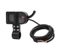 CHICIRIS Misuratore LCD per Bici Elettrica, Display Manubrio Impermeabile Retroilluminato a 3 Livelli con modalità di Sospensione del Timer Limite di velocità, per Biciclette da 22,2 Mm (36V)