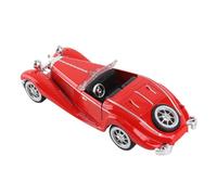 CHICIRIS Modello di Auto Decappottabile Vintage in Scala 1:32, Macchinina Giocattolo Pressofusa in Lega con Dettagli Squisiti, per Collezionisti di Regali per Bambini Decorazione Domestica (rosso)