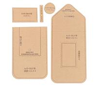 CHICIRIS Modello di Portafoglio in Acrilico da 5 Pezzi per Realizzare una Borsa per il Telefono, Modello Trasparente per un Taglio Preciso, per Realizzare una Borsa per il Telefono o Come Bricolage