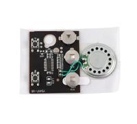 CHICIRIS Modulo di Registrazione Vocale Chip con Batteria a Bottone, Ottimo per Progetti Artigianali - Controllo a Doppio Pulsante Cablato, Controllo dei Tasti (Versione da tastiera)