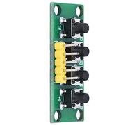 CHICIRIS Modulo Tastiera a 4 Pin, Interruttore di Controllo Tastiera a 4 Pulsanti Indipendenti con Fori di Montaggio per Esperimento di Progetto di Laurea di Progettazione di Classi per