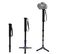 CHICIRIS Monopode Telescopico Ultra Leggero Tripode per Supporto per Fotocamera Fino a 5 Kg, Monopode Regolabile da 45-165 Cm