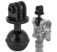 CHICIRIS Montaggio del Supporto a Sfera Forte e Stabile per Fotocamera, Rotazione a 360 °, Adatto per Fotografia Panoramica, Materiale in Lega di Alluminio, /blu/rosso (BLACK)