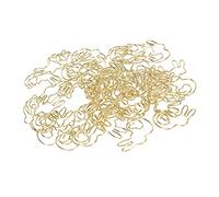 CHICIRIS Morsetto/supporto per Fermacarte a Forma di Coniglio Dorato, Clamp/Holder per Segnapagina con Animali dei Cartoni Animati, 50 Segnalibri in Filo Metallico per Classificazione di File e