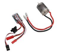 CHICIRIS Motore ESC Combo 370 con Spazzole, Motore in Acciaio Inossidabile a Coppia Elevata 31T con Regolatore Elettronico di velocità 30A, per Auto RC in Scala 1/16 1/18