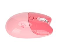 CHICIRIS Mouse Wireless Cartone Animato Carino Cat 2.4g/bt a Doppia modalità a Tre Livelli Dpi Mini Mouse Compatto Silenzioso per il Viaggio per Ufficio Domestico (Roseo)
