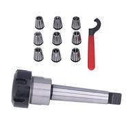 CHICIRIS Mta ER25 Collet Chuck Extension Stage Set per la Macchina per Fresatura CNC -Strastro con Collezione 9 Pezzi e Acciaio Al Carbonio Durevole (#1)