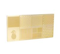 CHICIRIS Multipurpose Ice Cube Stamp Tray Copper Elegant Design for (D04)