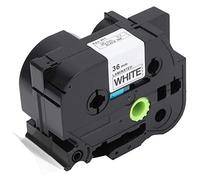 CHICIRIS Nastro per Etichette Laminato da 36 Mm, Pellicola PET su Bianco, Resistente All'alcool, Ai Graffi, All'usura, con Aspetto Compatto, per PT 9700PC PT 980OPCN 3600 9500PC