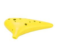 CHICIRIS Ocarina C Tune, Strumento Musicale in ABS a 12 Fori con Fori per le Dita Arrotondati per Studenti Professionisti, Adulti e Bambini (YELLOW)