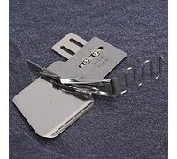 CHICIRIS Orlatore per Cucire, Legante per Nastro Industriale in Acciaio Inossidabile a 4 Pieghe per Macchina a Punto Annodato, Senza necessità di Cambiare il Piedino, Adatto per Orli di (22MM)