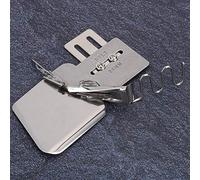 CHICIRIS Orlatore per Cucire, Legante per Nastro Industriale in Acciaio Inossidabile a 4 Pieghe per Macchina a Punto Annodato, Senza necessità di Cambiare il Piedino, Adatto per Orli di (20MM)