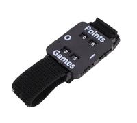 CHICIRIS Orologio da Polso con Contatore del Punteggio, Segnapunti Manuale con Cinturino Elastico Regolabile per Tennis da Tavolo, Cricket, Portatile Leggero e Facile da Leggere (BLACK)