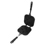 CHICIRIS Padella per Pancake Double Sided, Lega di Alluminio Antiaderente | Ideale per la cottura sul piano cottura, design portatile, cottura rapida, multifunzione per grigliare