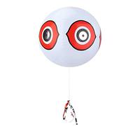 CHICIRIS Palloncino Spaventapasseri, Palloncino Gonfiabile con Occhio di Predatore con Occhi 3D e Colori Vivaci, per Repellere gli Uccelli Nei Terreni Agricoli dei Boschi dei Frutteti (WHITE)