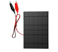 CHICIRIS Pannello Solare Caricatore, 2.5W Connessione a Clip, Portatile | Modulo fotovoltaico, connettività con clip per cavi, celle in silicio policristallino, accesso all\'alimentazione per