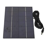 CHICIRIS Pannello Solare Policristallino Portatile da 5,5 W 6 V, Formato Mini con Alto Tasso di Conversione, per Luce Solare da Giardino pubblicità Esterna Piccoli Elettrodomestici