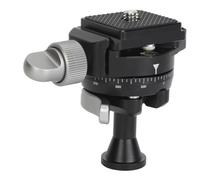 CHICIRIS PANORAMIC Testa a sfera invertita leggera in lega di alluminio mini treppiede testa a sfera con freccia custodia piastra per fotocamera SLR telefono cellulare, sicuro e stabile per