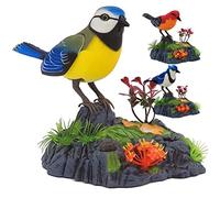 CHICIRIS Pappagallo Parlante con Attivazione del Sensore di Movimento e | Costruzione in Plastica ABS, Dimensioni Compatte 14x16 Cm, Tre Batterie AA Richieste, Imita il Parlato e il , Ideale per il