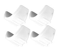 CHICIRIS Parti RC, Copertura in Plastica per Assorbimento degli Urti, 4 Cappucci Smorzatori Durevoli per Accessori per Auto Telecomandati 1:8 (WHITE)