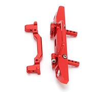 CHICIRIS Parti RC, Set Paraurti Anteriore in Lega di Alluminio per Aggiornamento AXIAL SCX24, Protezione Resistente e Installazione Facile Senza Trapano, Adatto per Auto Telecomandate 1:24 (rosso)