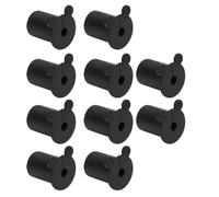 CHICIRIS Passacavo in Silicone Impermeabile da 10 Pezzi per Cavo Ethernet per Penetrazione nel Muro in Case e Aree Commerciali 1,4x1,0 Pollici (BLACK)