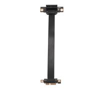 CHICIRIS Pcie 3.0 X1 Cavo Riser Efficiente Alta Velocità Doppio 90 gradi ad angolo retto Pci Express 3.0 X1 Cavo di prolunga per 1U 2U per scheda audio High End (15 cm)