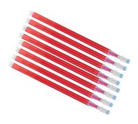 CHICIRIS Penna Marcatore in Tessuto Riempirsi di 100 Pezzi Utensili su Misura Durevoli per Cucitura Fai -da -te Artigianale in Pelle, Bianco/rosso/blu/Accessori a Punti (rosso)