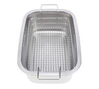 CHICIRIS Pentola per Piatti in Acciaio Inossidabile, Ciotola per Piatti Portatile da 7,5 Litri con Cestello Scolapiatti per Campeggio, Contenitore per Alimenti Lavaverdure Multiuso