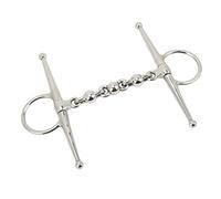 CHICIRIS per Bocca di Cavallo in Acciaio Inossidabile da 135 Mm, Filetto per Guancia Completa con Catena a Sfera per Il Controllo Dell'equitazione