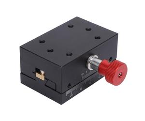 CHICIRIS Piattaforma di Spostamento Dell'asse X, Piattaforma Scorrevole Manuale con Corsa di 40 Mm con Scanalatura a Coda di Rondine per la Modellazione della Lavorazione del Legno,