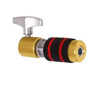 CHICIRIS Piatti Hi Hat in Lega Dorata, Ricambio per Piatti Batteria da 7mm con Feltro Nero Rosso, per Asta Charleston