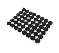 CHICIRIS Piedini in gomma antiscivolo autoadesivi per mobili, protezioni per pavimenti, 48 pezzi, colore nero, per tavolo e sedia, la scelta migliore per pavimenti in legno